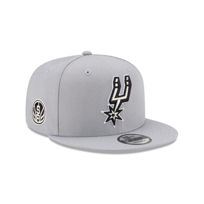 San Antonio Spurs Gorra | New Era NBA Statement Edition 9fifty Snapback Cap Mexico - Grises